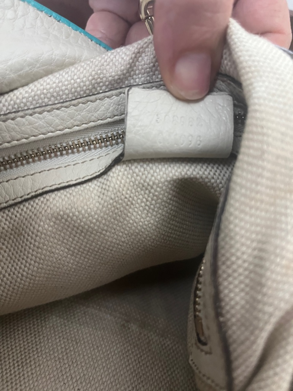 Gucci Turquoise Soho Leather Shoulder Bag with Tassel Accent - Picture 12 of 14